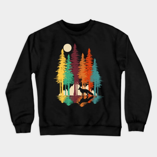 Forest Fox Crewneck Sweatshirt by thurnzmwidlakpe